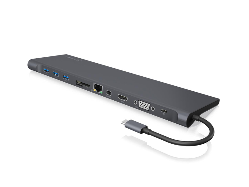 ICY BOX USB-C - USB-C, VGA, HDMI, DisplayPort, PD, 60W